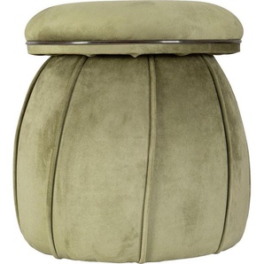 Kayoom Sitzhocker Hocker Corin,extravagante Form,stilvolle Farben,elegant gesteppter Fuß (1 St), komfortabel, hochqualitativ, pflegeleicht, sorgfältig verarbeitet