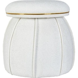 Kayoom Sitzhocker Hocker Corin,extravagante Form,stilvolle Farben,elegant gesteppter Fuß (1 St), komfortabel, hochqualitativ, pflegeleicht, sorgfältig verarbeitet