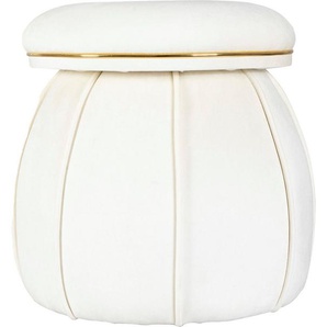 Kayoom Sitzhocker Hocker Corin,extravagante Form,stilvolle Farben,elegant gesteppter Fuß (1 St), komfortabel, hochqualitativ, pflegeleicht, sorgfältig verarbeitet