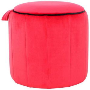 Kayoom Sitzhocker »Hocker Reese, Sitzhocker mit Komfort, samtweiche Oberfläche«, (1 St.), samtweich, dekorativ, detailreich, attraktive Farbgebung