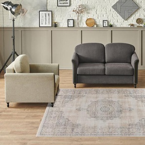 Kayoom Teppich Milan 125, rechteckig, Höhe: 5 mm, ca. 436.800 Points/qm, Kurzflorteppich, weiche Haptik, hochwertig