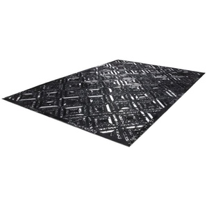 Kayoom Teppich Spark 410, rechteckig, Höhe: 8 mm, 100% Leder, Unikat, fusselarm, Allergiker & Fußbodenheizung geeignet