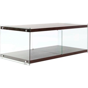 Kayoom TV-Schrank TV-Tisch Elementary, eckige Form, viel Ablagefläche (1-St) TV-Tisch, gehärtetes Glas, pflegeleicht