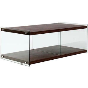 Kayoom TV-Schrank TV-Tisch Elementary, eckige Form, viel Ablagefläche (1-St) TV-Tisch, gehärtetes Glas, pflegeleicht