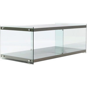 Kayoom TV-Schrank TV-Tisch Elementary, eckige Form, viel Ablagefläche (1-St) TV-Tisch, gehärtetes Glas, pflegeleicht