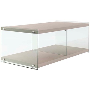 Kayoom TV-Schrank TV-Tisch Elementary, eckige Form, viel Ablagefläche (1-St) TV-Tisch, gehärtetes Glas, pflegeleicht