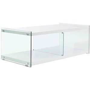 Kayoom TV-Schrank TV-Tisch Elementary, eckige Form, viel Ablagefläche (1-St) TV-Tisch, gehärtetes Glas, pflegeleicht