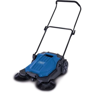 Kehrmaschine S800 Scheppach - 650mm Kehrbreite 2600m²/h Flächenleistung 20L Fangkorb 3 Bürsten
