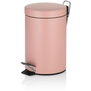 Kela Kosmetikeimer Monaco, Hellrosa, Kunststoff, 3 L, 26 cm, Badaccessoires, Waschplatzzubehör, Kosmetik- & Abfalleimer