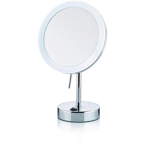 Kela Kosmetikspiegel Sabina, Silber, Metall, 31.5 cm, Schlafzimmer, Spiegel, Schmink- & Kosmetikspiegel