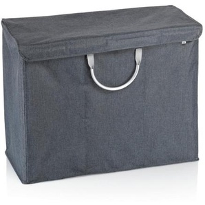 Kela Wäschesack Palma , Grau , Textil , 35x60 cm , Badaccessoires, Wäschesäcke & Tonnen