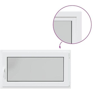 Kellerfenster RISOR 110x50 cm Dreh Kipp DIN Rechts Weiß vidaXL
