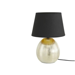 Keramik-Tischleuchte 1-flammig goldfarbig - gold - Materialmix - 35 cm - 24.0 | Möbel Kraft
