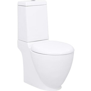 Vidaxl - Keramik-Toilette Abgang Horizontal Weiß 492235