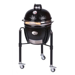Keramikgrill Junior PRO-Serie 2.0 Schwarz ø 33 cm Grillrost inklusive Gestell - Monolith
