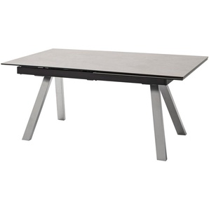 Keramiktisch ausziehbar Quinn ¦ grau ¦ Maße (cm): B: 95 H: 76