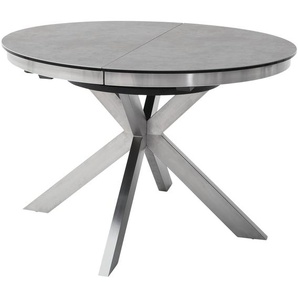 Keramiktisch  Gwenn ¦ silber ¦ Maße (cm): H: 76  Ø: 120