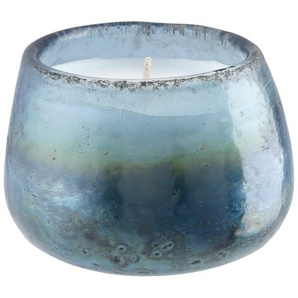 Kerze im Glas - blau - Glas , Paraffin - 6,98 cm - [8.89] | Möbel Kraft