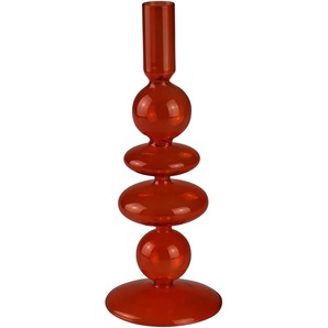 Kerzenhalter AM DESIGN Stabkerzenhalter, Höhe ca. 25 cm Gr. H: 25 cm, orange Windlichter Laternen aus Glas