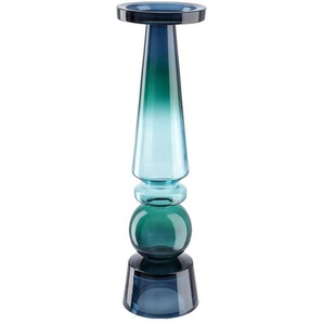 Kerzenhalter - blau - Glas - 38,5 cm - [11.5] | Möbel Kraft