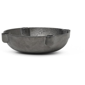 Kerzenhalter Bowl Messing massiv schwarz orange, Designer ferm LIVING, 3.7x14.6x14.6 cm