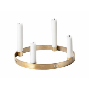 Kerzenhalter Circle ferm LIVING Messing orange, 2.2 cm