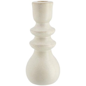 Kerzenhalter - creme - Steinzeug - 19 cm - [8.0] | Möbel Kraft
