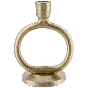 Kerzenhalter - gold - Aluminium - 13 cm - 17 cm - 9,5 cm | Möbel Kraft