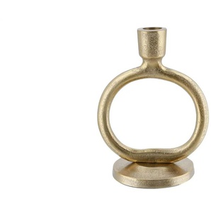 Kerzenhalter - gold - Aluminium - 13 cm - 17 cm - cm 9,5 | Möbel Kraft