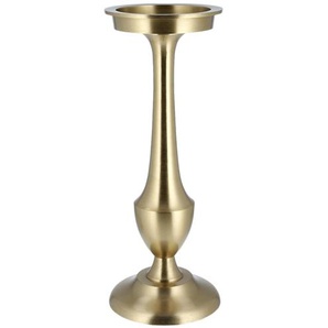 Kerzenhalter   ¦ gold ¦ Metall ¦ Maße (cm): H: 35,5  Ø: 8
