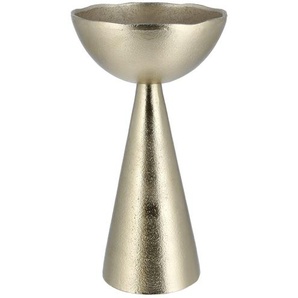 Kerzenhalter   ¦ gold ¦ Metall ¦ Maße (cm): H: 26  Ø: 8