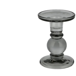 Kerzenhalter | grau | Glas | 12,5 cm | 9.0 |