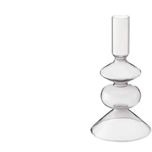 HOME STORY Kerzenhalter - grau - Glas - 17 cm - 9.0 | Möbel Kraft
