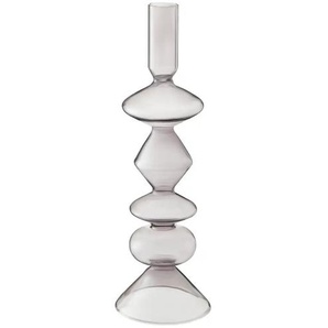 HOME STORY Kerzenhalter - grau - Glas - 26,5 cm - 8.5 | Möbel Kraft