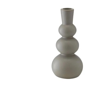 HOME STORY Kerzenhalter - grau - Porzellan - 19,2 cm - 9.0 | Möbel Kraft