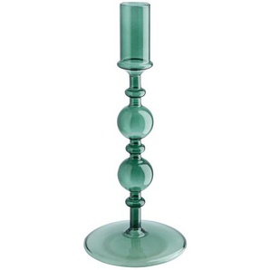 Kerzenhalter - grün - Glas - 22 cm - [9.0] | Möbel Kraft