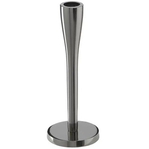 HOME STORY Kerzenhalter   ¦ schwarz ¦ Aluminium ¦ Maße (cm): H: 19  Ø: 7