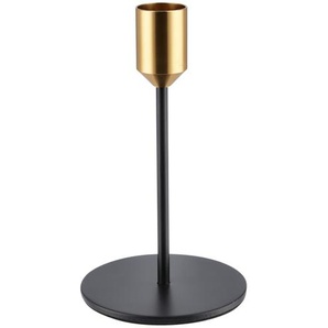 Kerzenhalter - schwarz - Metall, Aluminium - 14 cm - [8.0] | Möbel Kraft