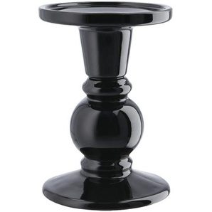 Peill+Putzler Kerzenhalter   ¦ schwarz ¦ Glas ¦ Maße (cm): H: 12,5  Ø: 9