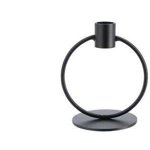 Kerzenhalter - schwarz - Metall - 10,5 cm - 12 cm - cm 8,0 | Möbel Kraft