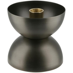 Kerzenhalter - schwarz - Stahl, Metall, Metall, Stahl - 10 cm - [10.0] | Möbel Kraft