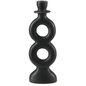 Kerzenhalter - schwarz - Porzellan - 8,5 cm - 26,5 cm - cm 6,0 | Möbel Kraft