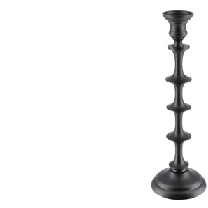 Kerzenhalter   ¦ schwarz ¦ Stahl ¦ Maße (cm): H: 39  Ø: 12