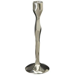 Kerzenhalter - silber - Aluminium - 22 cm - [8.0] | Möbel Kraft
