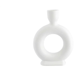 Kerzenhalter - weiß - Porzellan - 10,8 cm - 14,7 cm - cm 4,3 | Möbel Kraft