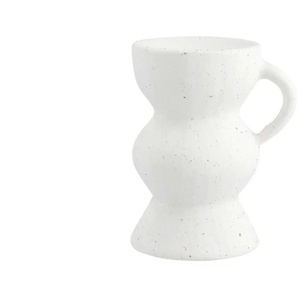 Kerzenhalter - weiß - Steinzeug - 7,8 cm - 9,8 cm - cm 6,2 | Möbel Kraft