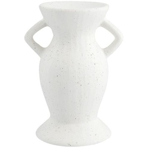 Kerzenhalter - weiß - Steinzeug - 9,5 cm - 12,8 cm - 7,3 cm | Möbel Kraft