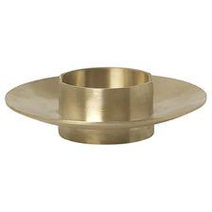 Kerzenleuchter Block gold metall / Messing - Ø 11 cm - Ferm Living - Metall