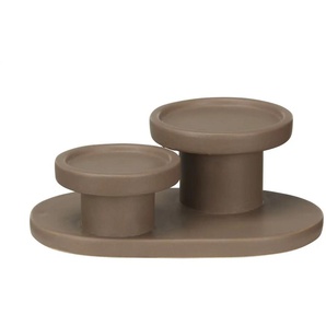 Kerzenleuchter - braun - Steinzeug,Steingut - 20 cm - 8 cm - cm 14,0 | Möbel Kraft