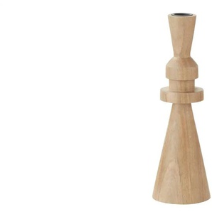 Kerzenleuchter - holzfarben - Holz, Metall - 26 cm - [8.0] | Möbel Kraft